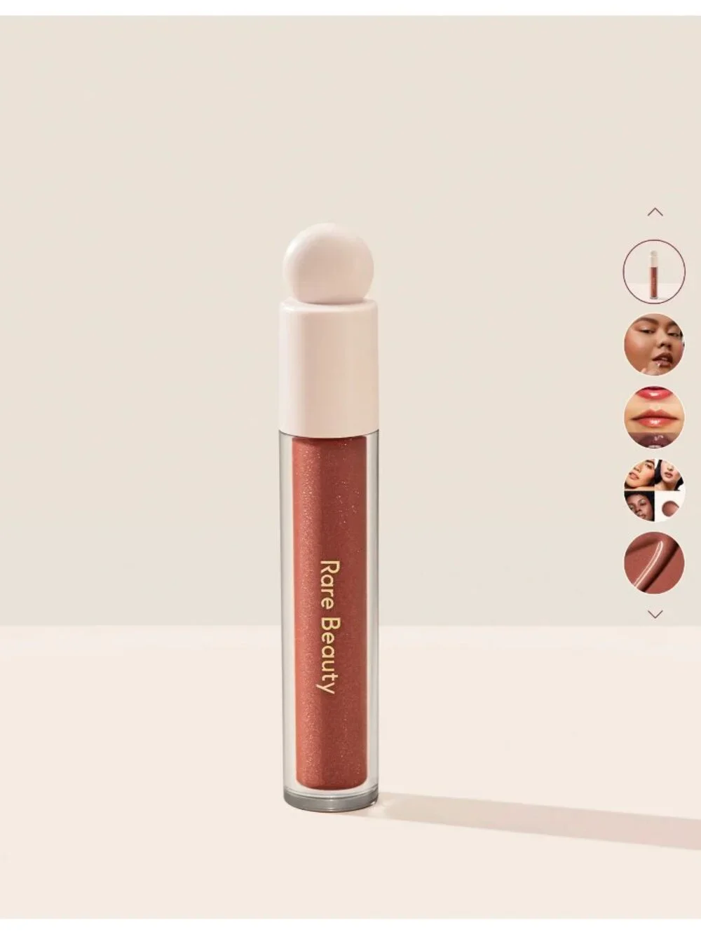 RARE BEAUTY Positive Light Luminizing Lip Gloss 'Spark' NWOB $20
